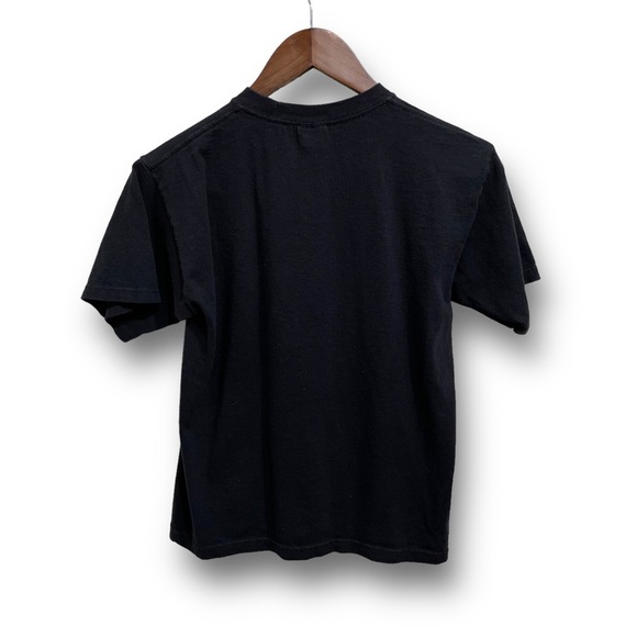 Vintage Y2K Texas Longhorns Graphic Print T‎ Shirt Black Orange Large 17.5 x 22 - Picture 2 of 3